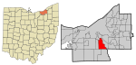 Cuyahoga County Ohio incorporated and unincorporated areas Independence highlighted